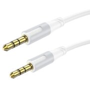 Cablu Audio 3.5mm - 3.5mm Borofone BL19 Creator, 1m, Alb 