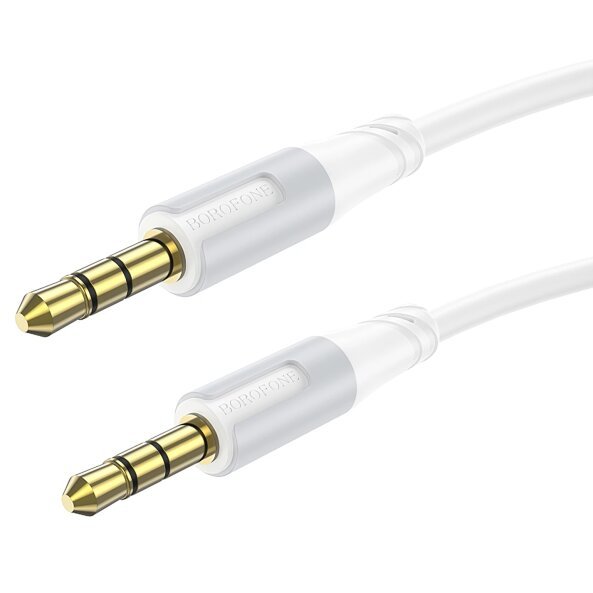 Cablu Audio 3.5mm - 3.5mm Borofone BL19 Creator, 1m, Alb 