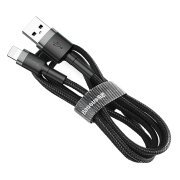 Cablu Date si Incarcare USB-A - Lightning Baseus Cafule, 18W, 1.5m, Gri CALKLF-CG1 