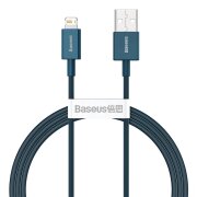 Cablu Date si Incarcare USB-A - Lightning Baseus Superior Series, 20W, 1m, Albastru CALYS-A03 