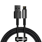 Cablu Date si Incarcare USB-A - Lightning Baseus Tungsten Gold, 20W, 1m, Negru CALWJ-01 