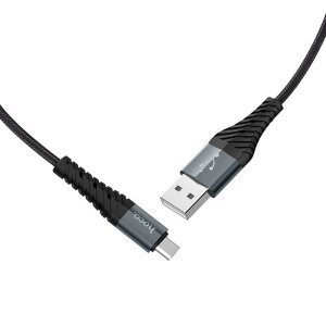 Cablu Date si Incarcare USB-A - microUSB HOCO X38 Cool, 18W, 1m, Negru 
