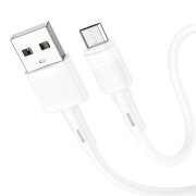 Cablu Date si Incarcare USB-A - microUSB HOCO X83 Victory, 18W, 1m, Alb