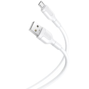 Cablu Date si Incarcare USB-A - microUSB XO Design NB212, 18W, 1m, Alb 