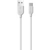 Cablu Date si Incarcare USB-A - USB-C Borofone BX14 LinkJet, 18W, 1m, Alb