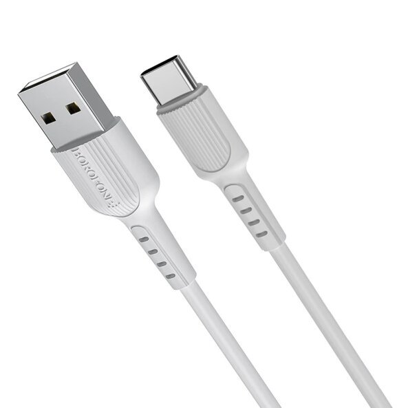 Cablu Date si Incarcare USB-A - USB-C Borofone BX16, 18W, 1m, Alb