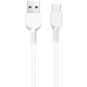 Cablu Date si Incarcare USB-A - USB-C HOCO Flash X20, 18W, 1m, Alb