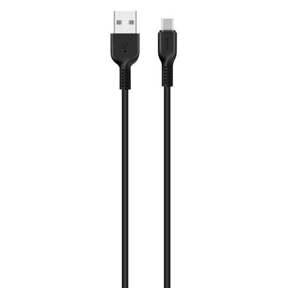 Cablu Date si Incarcare USB-A - USB-C HOCO Flash X20, 18W, 2m, Negru