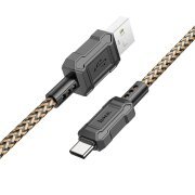 Cablu Date si Incarcare USB-A - USB-C HOCO Leader X94, 18W, 1m, Auriu 