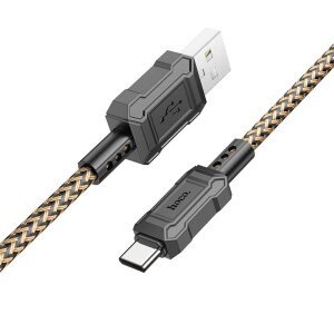 Cablu Date si Incarcare USB-A - USB-C HOCO Leader X94, 18W, 1m, Auriu 