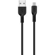 Cablu Date si Incarcare USB-A - USB-C HOCO X13 Easy, 18W, 1m, Negru