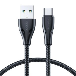 Cablu Date si Incarcare USB-A - USB-C Joyroom Surpass, 18W, 1.2m, Negru S-UC027A11 