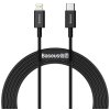 Cablu Date si Incarcare USB-C - Lightning Baseus Superior Series, 20W, 2m, Negru CATLYS-C01