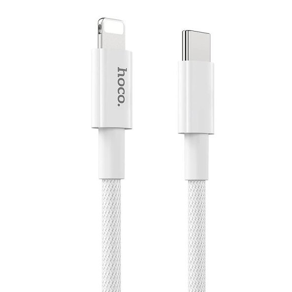 Cablu Date si Incarcare USB-C - Lightning HOCO X56, 20W, 1m, Alb