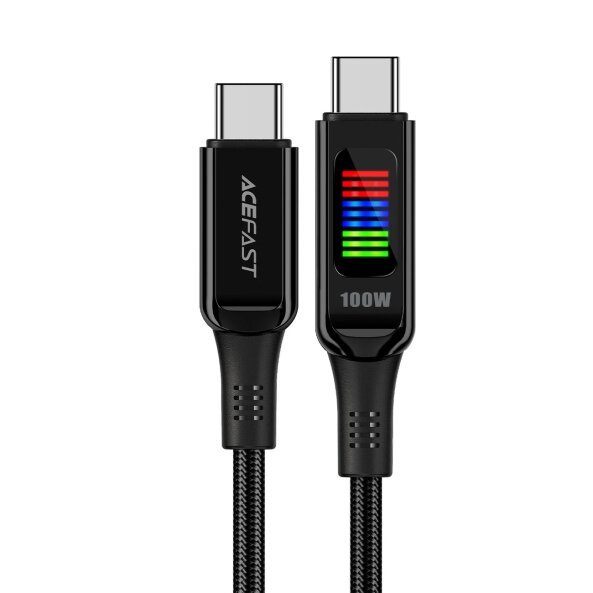 Cablu Date si Incarcare USB-C - USB-C Acefast C7-03, 100W, 1.2m, Negru 