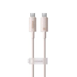 Cablu Date si Incarcare USB-C - USB-C Baseus Habitat Series, 100W, 1m, Roz P10360202421-00