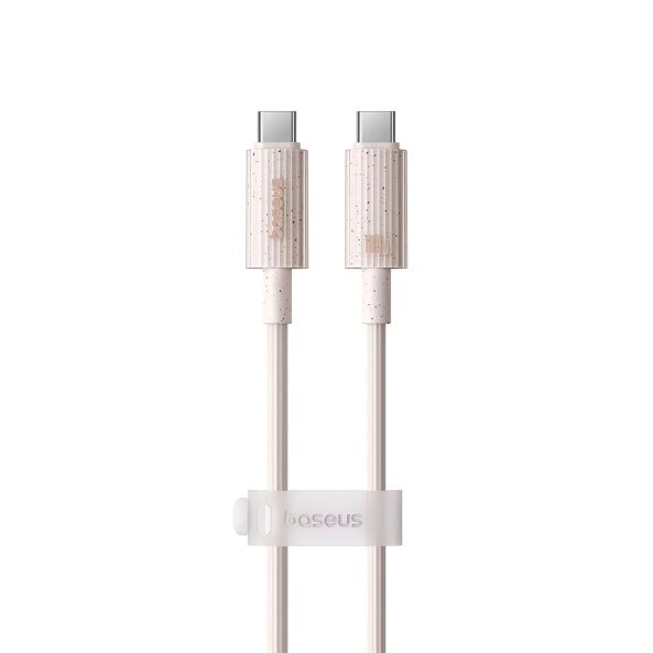 Cablu Date si Incarcare USB-C - USB-C Baseus Habitat Series, 100W, 1m, Roz P10360202421-00