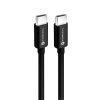 Cablu Date si Incarcare USB-C - USB-C Forcell C338, 60W, 0.25m, Negru 