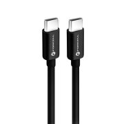 Cablu Date si Incarcare USB-C - USB-C Forcell C338, 60W, 0.25m, Negru 