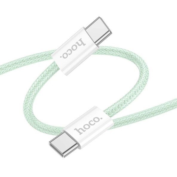 Cablu Date si Incarcare USB-C - USB-C HOCO X104, 60W, 2m, Verde 