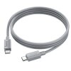 Cablu Date si Incarcare USB-C - USB-C HOCO X107, 60W, 1m, Gri 