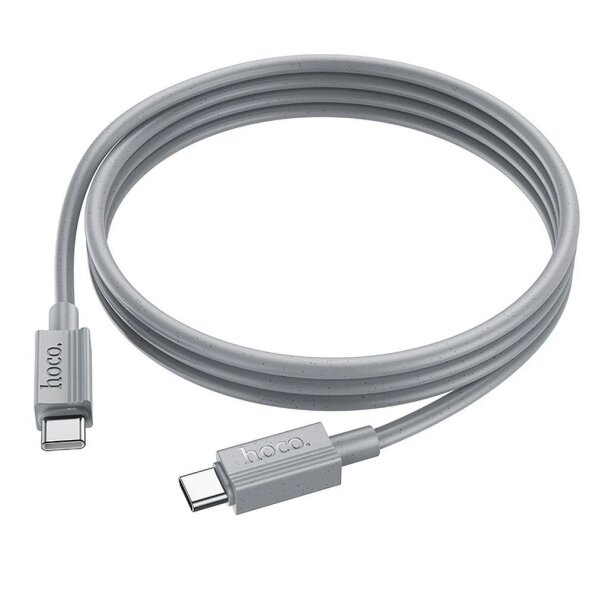 Cablu Date si Incarcare USB-C - USB-C HOCO X107, 60W, 1m, Gri 