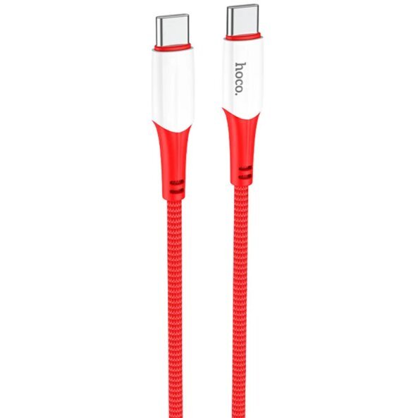 Cablu Date si Incarcare USB-C - USB-C HOCO X70, 60W, 1m, Rosu 