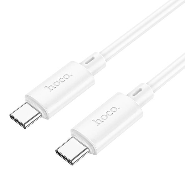 Cablu Date si Incarcare USB-C - USB-C HOCO X88, 60W, 1m, Alb 