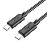 Cablu Date si Incarcare USB-C - USB-C HOCO X88, 60W, 1m, Negru 