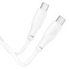 Cablu Date si Incarcare USB-C - USB-C HOCO X93, 100W, 1m, Alb 