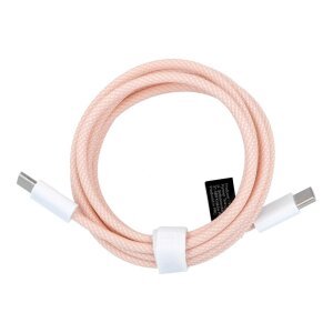 Cablu Date si Incarcare USB-C - USB-C OEM C263, 60W, 1.5m, Roz 