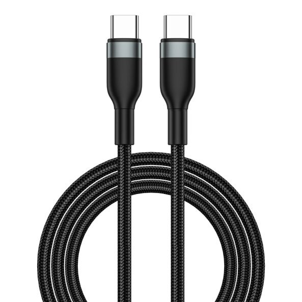 Cablu Date si Incarcare USB-C - USB-C WiWu Wi-C017, 100W, 1.2m, Negru 