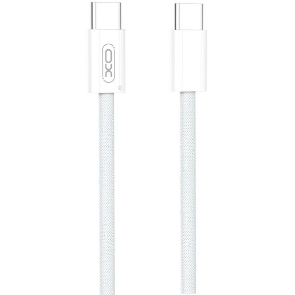 Cablu Date si Incarcare USB-C - USB-C XO Design NB-Q260A, 60W, 1m, Alb 