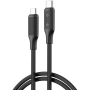 Cablu Date si Incarcare USB-C - USB-C XO Design NB-Q265B, 60W, 1m, Negru 