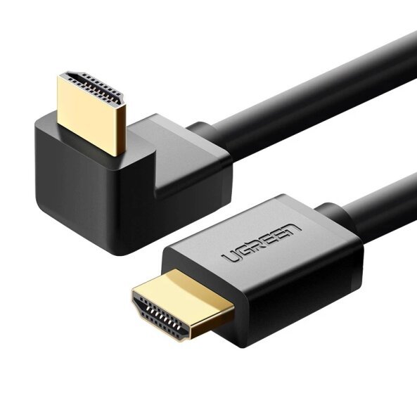 Cablu Video UGREEN Angled, HDMI - HDMI, 4K, 1m, Negru 