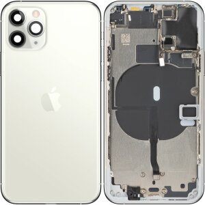 Capac Baterie Apple iPhone 11 Pro, Cu Carcasa Mijloc, Argintiu, Swap 
