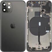 Capac Baterie Apple iPhone 11 Pro, Cu Carcasa Mijloc, Negru, Swap (Grad B)