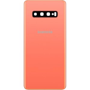Capac Baterie Samsung Galaxy S10+ G975, Roz (Flamingo Pink), Service Pack GH82-18378D 