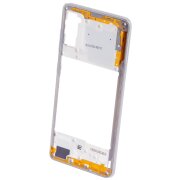 Carcasa Mijloc Samsung Galaxy A41 A415, Alba, Resigilata GH98-45511C 