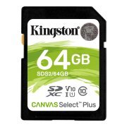 Card Memorie microSDXC Kingston Canvas Select Plus 100R, 64Gb, Clasa 10 / UHS-1 U1 SDS2/64GB 
