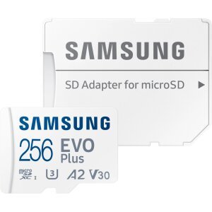 Card Memorie microSDXC Samsung Evo Plus, 256Gb, Clasa 10 / UHS-1 U3, Cu Adaptor MB-MC256SA/EU 