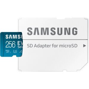 Card Memorie microSDXC Samsung Evo Select Plus, 256Gb, Clasa 10 / UHS-1 U3, Cu Adaptor MB-ME256KA/AM 