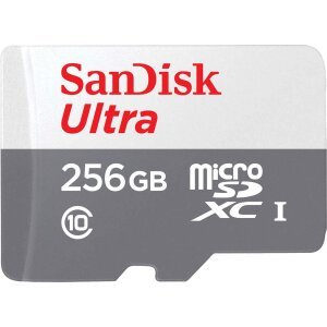 Card Memorie microSDXC SanDisk Ultra Android, 256Gb, Clasa 10 / UHS-1 U1 SDSQUNR-256G-GN3MN 