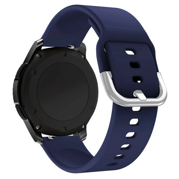 Curea OEM Silicone TYS pentru Samsung Galaxy Watch / Huawei Watch / Honor Watch Series, 22mm, Bleumarin 
