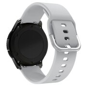 Curea OEM Silicone TYS pentru Samsung Galaxy Watch / Huawei Watch / Honor Watch Series, 22mm, Gri 