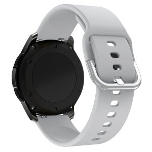 Curea OEM Silicone TYS pentru Samsung Galaxy Watch / Huawei Watch / Honor Watch Series, 22mm, Gri 
