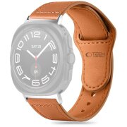 Curea Tech-Protect Leatherfit pentru Samsung Galaxy Watch Ultra, Maro 