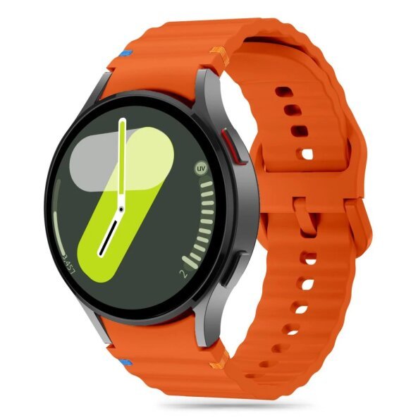 Curea Tech-Protect Silicone Sport pentru Samsung Galaxy Watch7 / Watch FE / Watch6 / Watch5 / Watch4 Series, Portocalie 