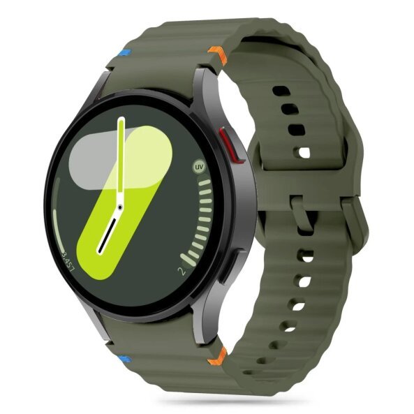 Curea Tech-Protect Silicone Sport pentru Samsung Galaxy Watch7 / Watch FE / Watch6 / Watch5 / Watch4 Series, Verde 