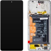 Display cu Touchscreen Honor Magic4 Lite, cu Rama si Acumulator, Argintiu (Titanium Silver), Service Pack 0235ABSS 